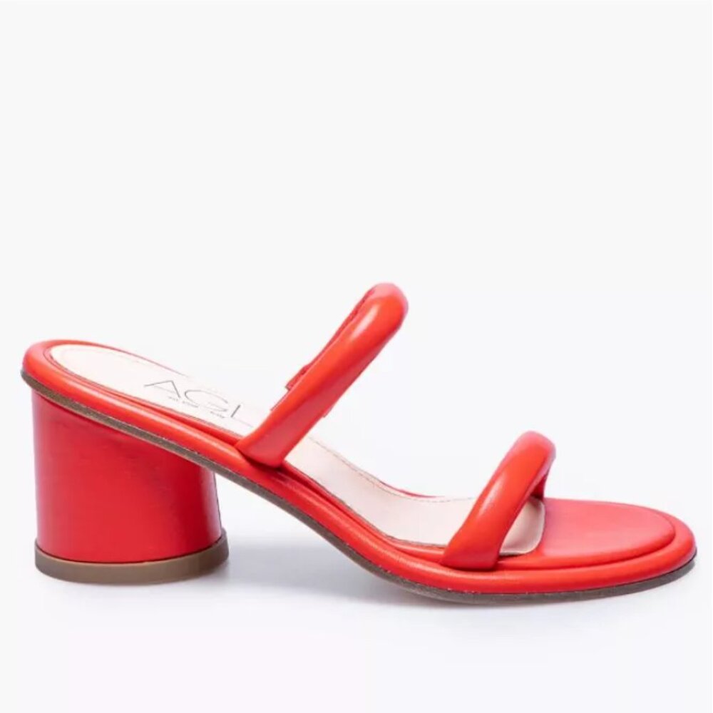 Agl Red Textured Mules - image 3